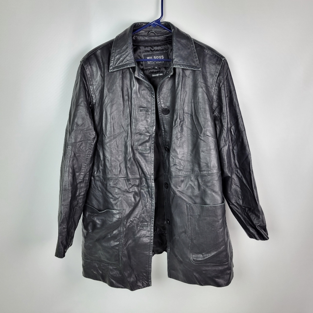 WILLSONS LEATHER PELLE STUDIO Thinsulate ULTRA Jacket Sz 1x
